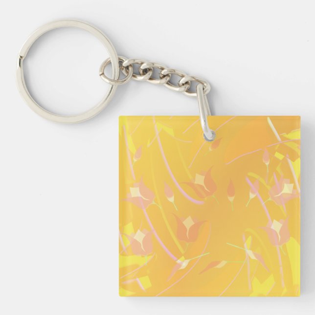 Turkish Poppy Key Ring (Front)