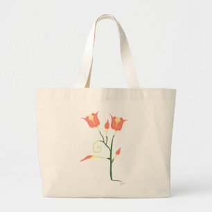 Turkish Poppy Large Tote Bag