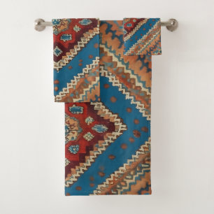 Turkish Popular Beautiful Old Pattern Collection Bath Towel Set