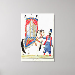 Turkish princess on her way to the mosque canvas print
