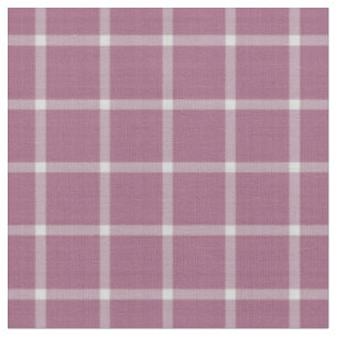 Turkish Rose Windowpane Plaid Fabric