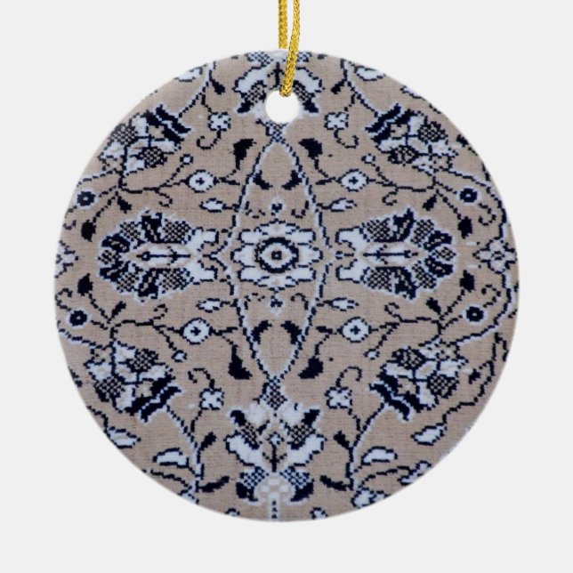 Turkish Rug Ceramic Tree Decoration (Front)
