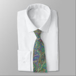 Turkish Sea Paisley Peacock Colors Wedding Tie<br><div class="desc">Mehndi Indian Paisley Peacock Wedding Theme Blue Gold and Green Mehndi Indian Paisley Vintage Peacock Wedding Party Tie For the Guys. Father of Bride, Father of Groom, Groomsman, Best Man and Groom. Pink Raspberry Coral Orange and Yellow Retro Paisley Wedding Design. Vintage Inspired Paisley Esthetic Mehndi Indian Paisley Wedding Ties....</div>