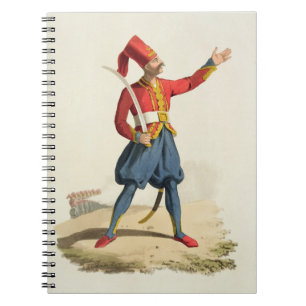 Turkish soldier, from 'Costumes of the Various Nat Spiral Notebook