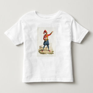 Turkish soldier, from 'Costumes of the Various Nat Toddler T-Shirt