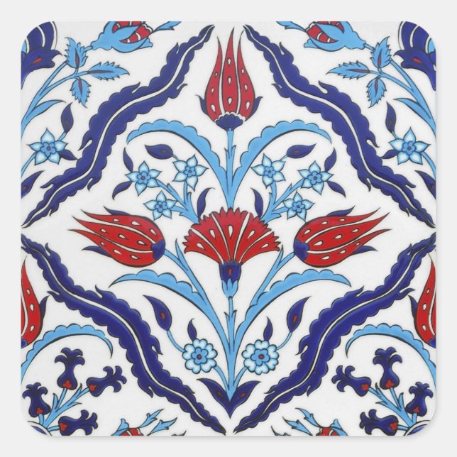 Turkish tile Square Sticker (Front)