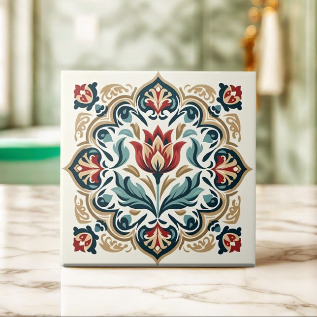 Turkish tulip Ottoman-inspired Tile (Creator Uploaded)