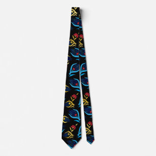 Turkish tulip pattern tie