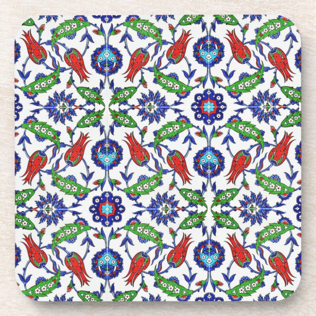 turkish tulips coaster (Front)