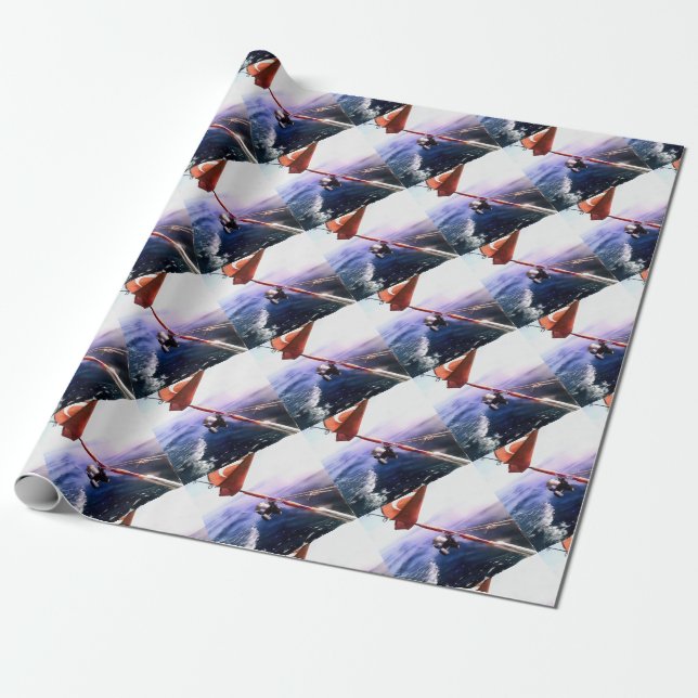 Turkish Vacation Fishing Trip  Wrapping Paper (Unrolled)