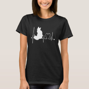 Turkish Van Cat Heartbeat EKG Funny I Love My Turk T-Shirt