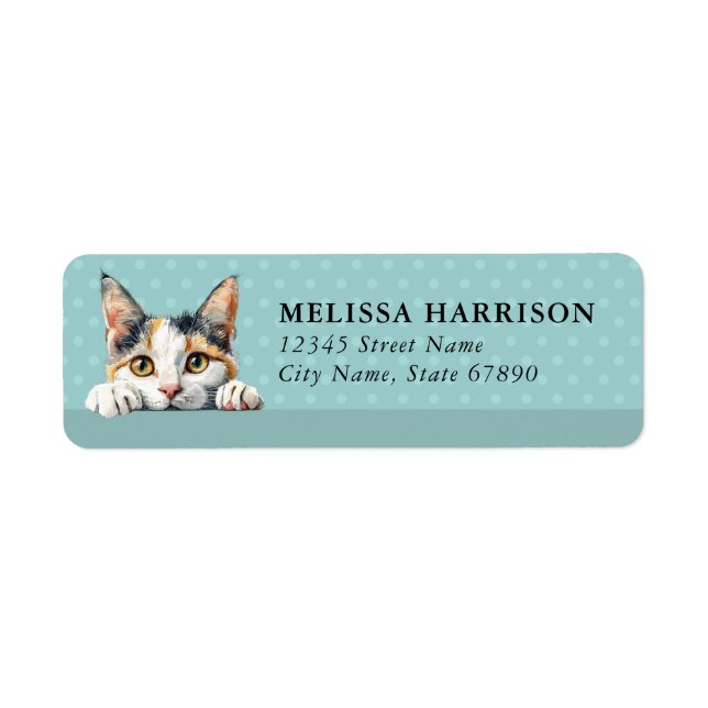 Turkish Van Cat Return Address Labels (Front)