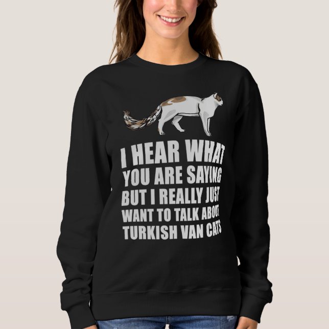 Turkish Van Cat Sweatshirt (Front)