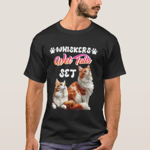 Turkish Van Cat WHISKERS WET TAILS SET Funny Turki T-Shirt