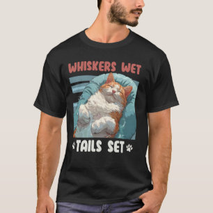 Turkish Van Cat WHISKERS WET TAILS SET Funny Turki T-Shirt