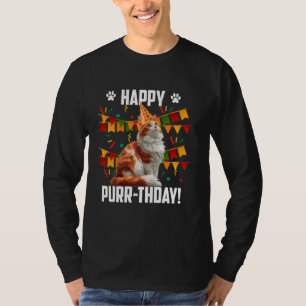 Turkish Van HAPPY PURR-THDAY! Funny Turkish Van Bi T-Shirt
