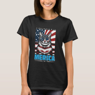 Turkish Van MERICA Cat Owner Turkish Van Cat Lover T-Shirt