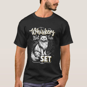 Turkish Van WHISKERS WET TAILS SET Funny Cat Owner T-Shirt