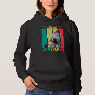 TURKISH VAN WHISPERER Cat Dad Funny Vintage Hoodie