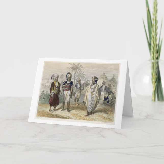 Turkish Volunteers' Camp, from 'Constantinople and Holiday Card (Front)