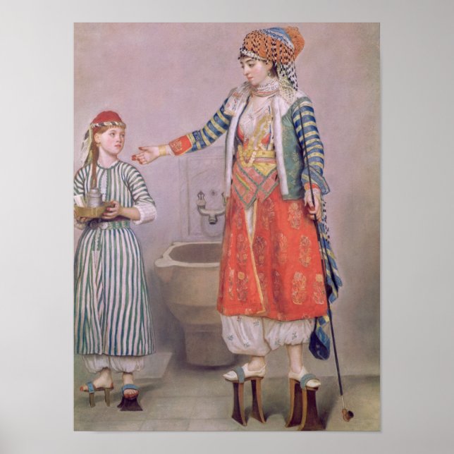 Turkish Woman with her Servant Poster (Front)