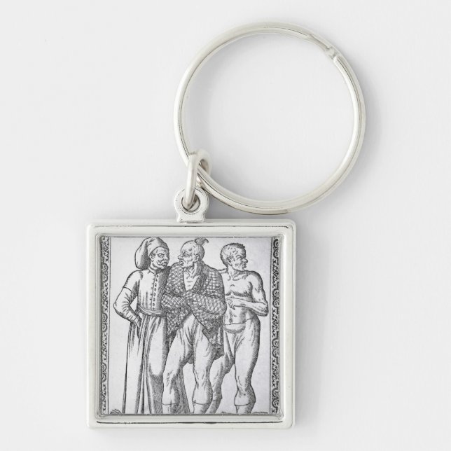 Turkish Wrestlers Key Ring (Front)