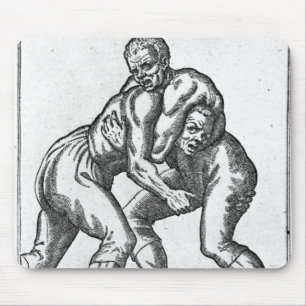 Turkish Wrestlers Mouse Pad