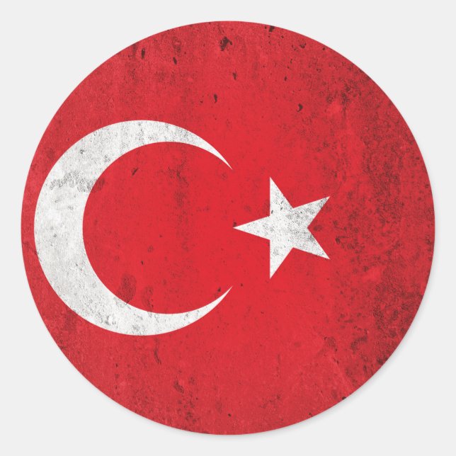 Turkiye Classic Round Sticker (Front)