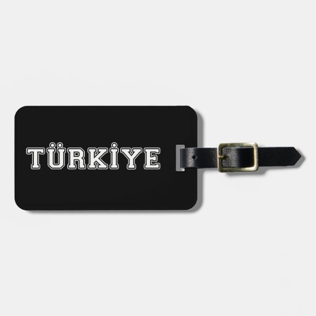 Türkiye Luggage Tag (Front Horizontal)
