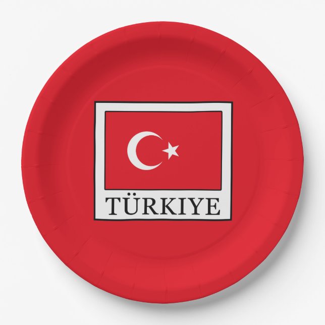 Türkiye Paper Plate (Front)
