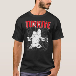 Turkiye Table Tennis Support Turkey Ping Pong Te T-Shirt