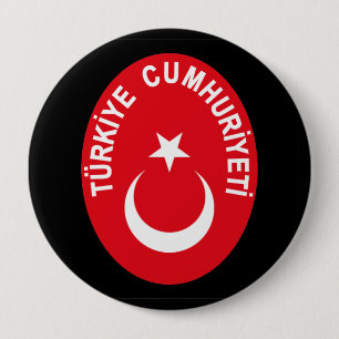 Turkiye (Turkey) COA 10 Cm Round Badge