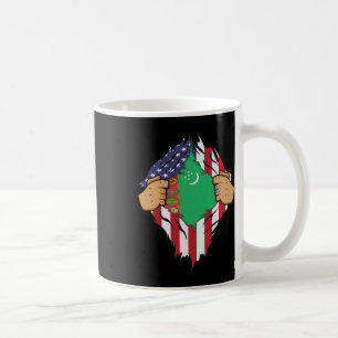 Turkmen Flag Turkmenistan Men Women Kids Gift Coffee Mug