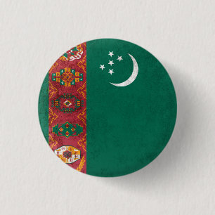 Turkmenistan 3 Cm Round Badge