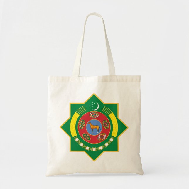 turkmenistan emblem tote bag (Front)