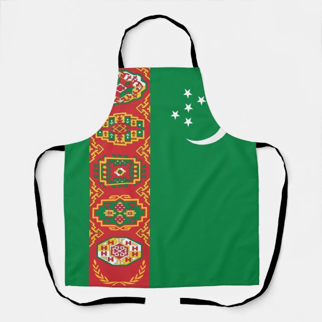 Turkmenistan Flag Apron (Front)