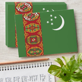 Turkmenistan flag envelope