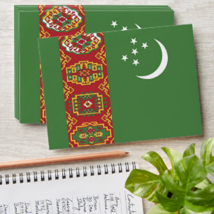 Turkmenistan flag envelope