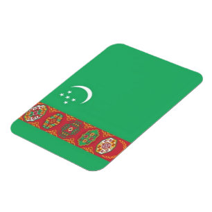Turkmenistan - Flag - Magnet
