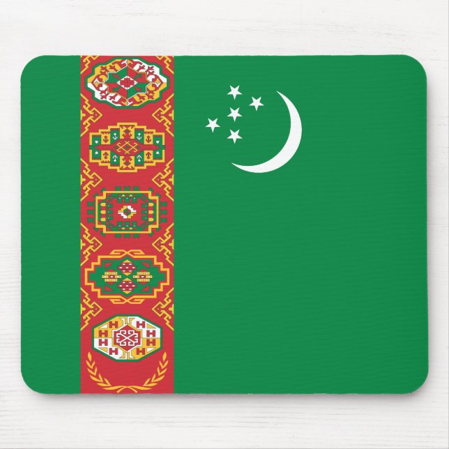 Turkmenistan Flag Mouse Pad (Front)