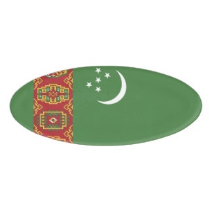 Turkmenistan flag name tag