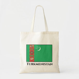 Turkmenistan Flag Tote Bag