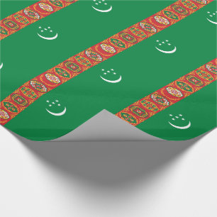 Turkmenistan Flag Wrapping Paper