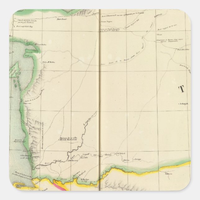 Turkmenistan Iran 53 Square Sticker (Front)