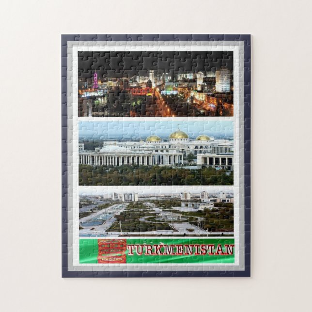 Turkmenistan - Mosaic - Jigsaw Puzzle (Vertical)