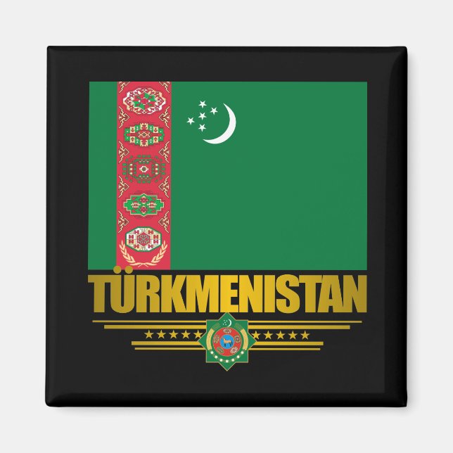Turkmenistan Pride Magnet (Front)