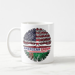 Turkmenistan Turkmenian American USA Tree Roots Coffee Mug