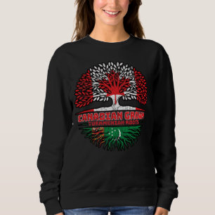 Turkmenistan Turkmenian Canadian Canada Tree Roots Sweatshirt