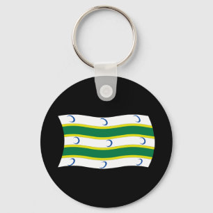Turkmens Flag Keychain