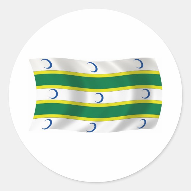 Turkmens Flag Sticker (Front)